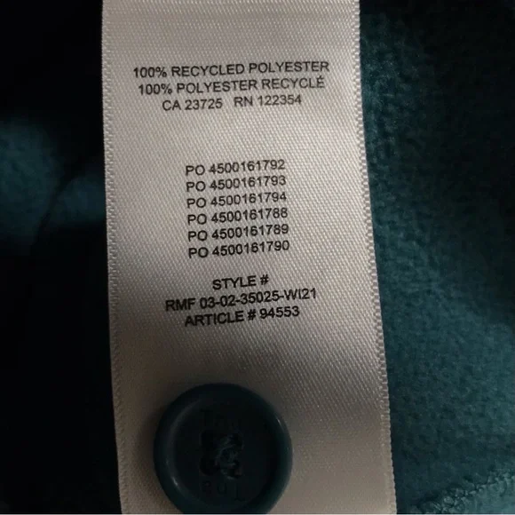 Women's XS TNA Polar Shirt Jacket Oversized Fleece Teal Button-Up Shacket Blue - Picture 12 of 12